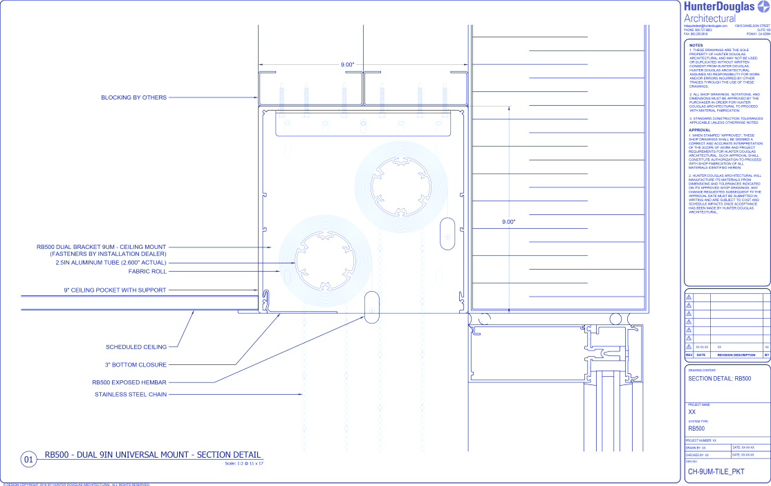 Heavy Duty Clutch: 9IN Dual UM Bracket – Tile Pocket