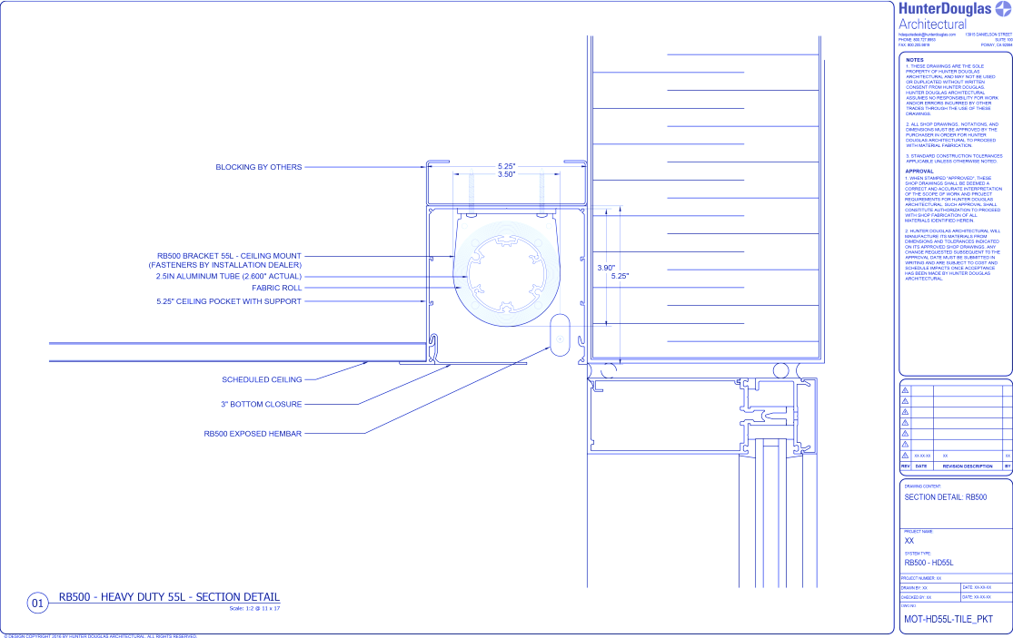 Heavy Duty Automated: 55L Brackets – Tile Pocket