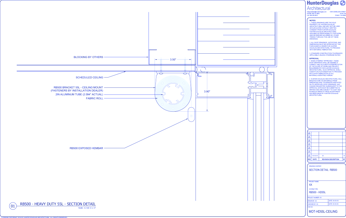 Heavy Duty Automated: 55L Brackets – Ceiling Mount