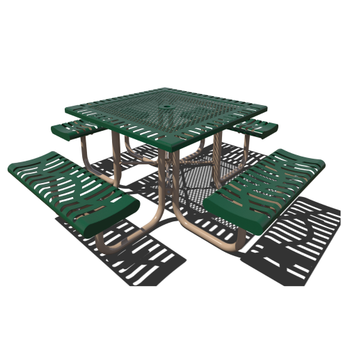 CAD Drawings Superior Recreational Products | Shelter and Site Amenities Classic Style Tables