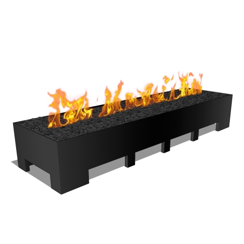 CAD Drawings BIM Models Spark Modern Fires Linear Burner System Outdoor Fireplaces
