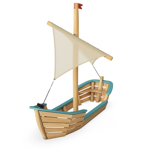 CAD Drawings BIM Models KOMPAN, Inc. Oasis Sand Boat with Sail