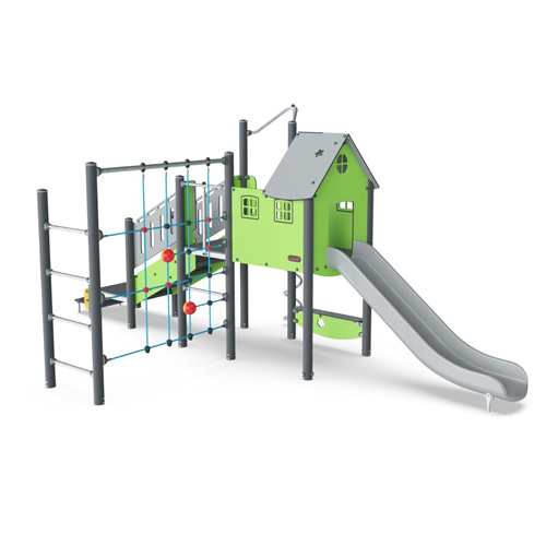View Play Tower with Curly Climber & Net