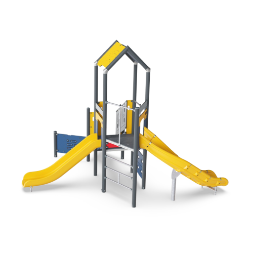 CAD Drawings BIM Models KOMPAN, Inc. Play Tower with Slides