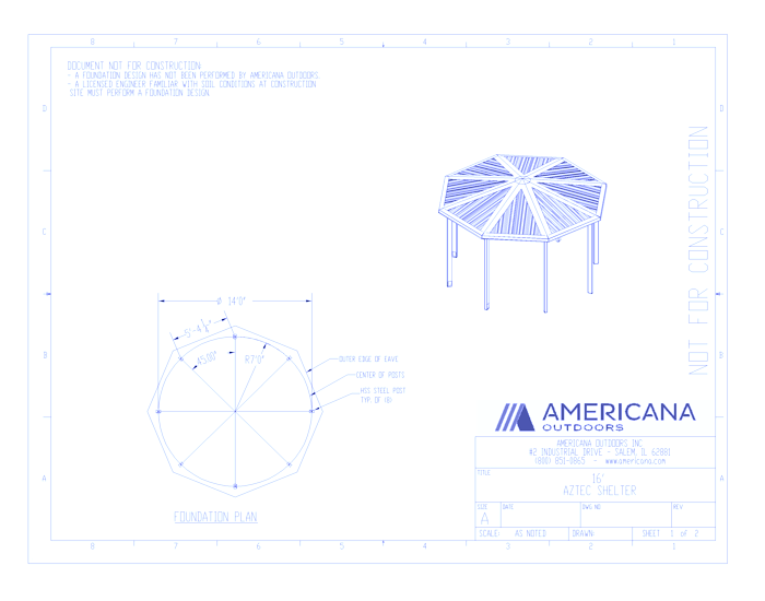 Shelters: Aztec With R Style Roof 16'