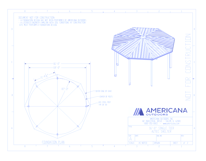 Shelters: Aztec With Louvered Cupola 16' 