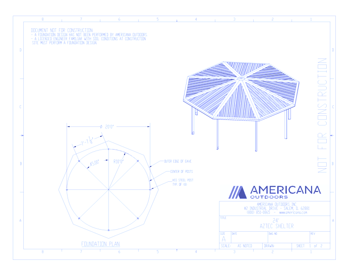 Shelters: Aztec With R Style Roof 24'