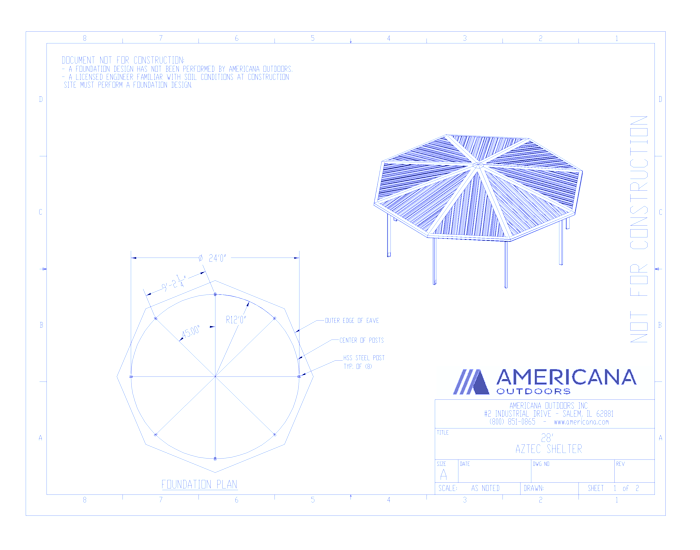 Shelters: Aztec With R Style Roof 28'