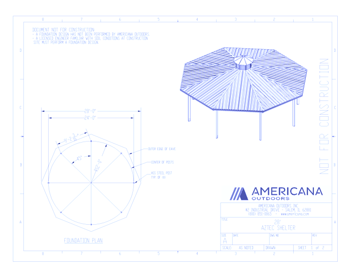 Shelters: Aztec With Louvered Cupola 28' 