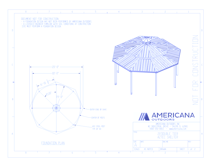 Shelters: Aztec Double Tier With Cupola 20'