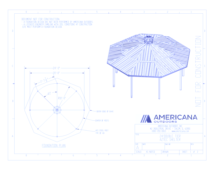 Shelters: Aztec Double Tier With Cupola 24'