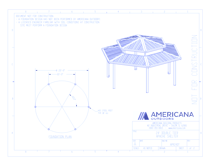 Shelters: Apache Double Tier With R Style Roof 24'