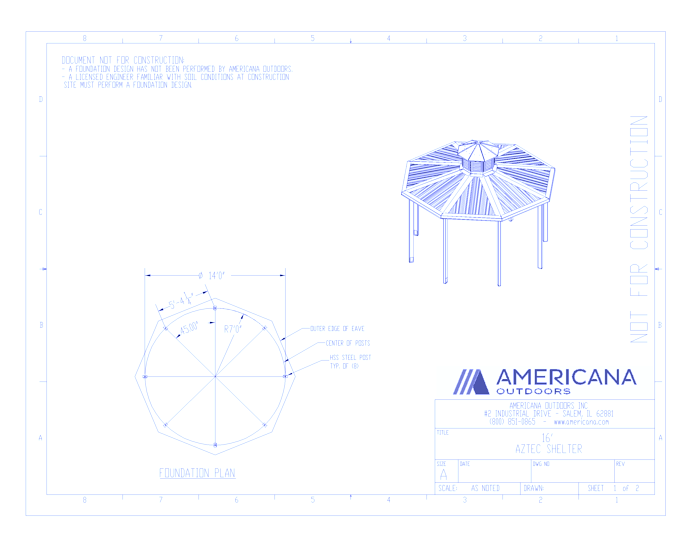 Shelters: Aztec With Louvered Cupola and R Style Roof 16' 