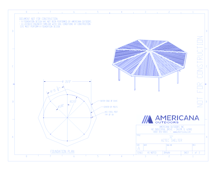 Shelters: Aztec With R Style Roof 32'