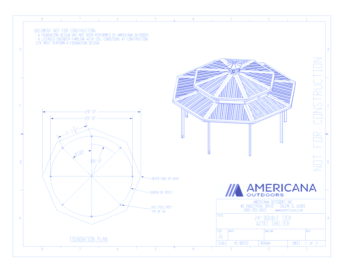 Shelters: Aztec Double Tier With Cupola and R Style Roof 24' 