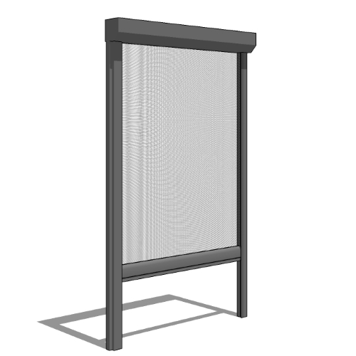 Motorized Retractable Wall Screens:4" Housing - System with Standard Side Track - External Assembled