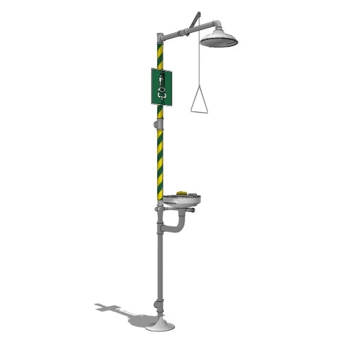 Model 8330: AXION® MSR Combination Corrosion Resistant Shower and Eye/Face Wash