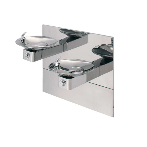CAD Drawings Haws Corporation Model 1011HPSMS: Wall Mounted Dual ADA Drinking Fountain with Mounting System