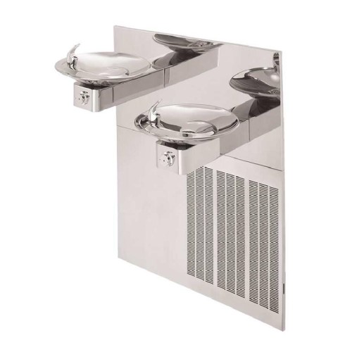 CAD Drawings Haws Corporation Model H1011.8HPS: ADA Chilled Dual Wall-Mount Fountain