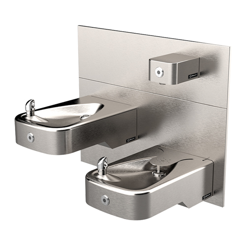 CAD Drawings Haws Corporation Model 1117LNHO2: Wall Mounted ADA Touchless Dual Drinking Fountain