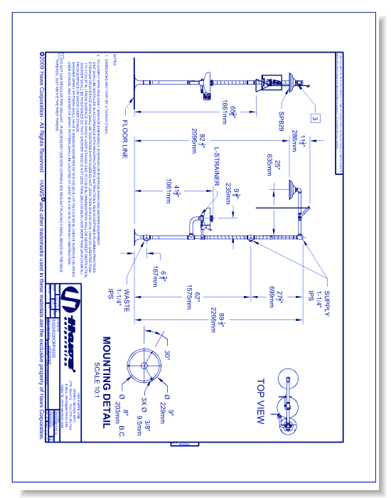 Model 8320-8325: AXION® MSR Emergency Shower and Eye/Face Wash