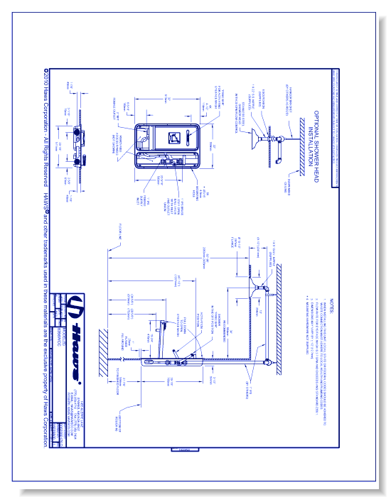 Model 8356WCC: AXION® MSR Barrier Free Recessed Shower and Eye/Face Wash