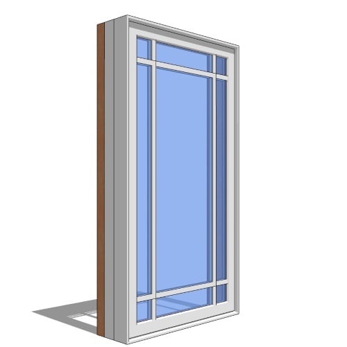 Premium Series™ Window Revit Object: Casement - 1 Wide