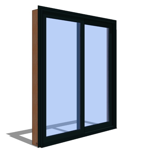Contemporary Collection™ Door Revit Object: Sliding Patio Door - 2 Panel