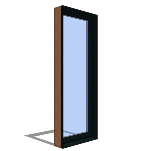 Contemporary Collection™ Door Revit Object: Inswing Hinged Patio Door - 1 Panel