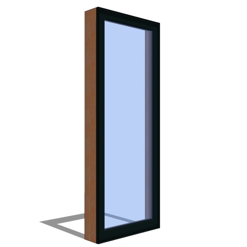 Contemporary Collection™ Door Revit Object: Outswing Hinged Patio Door - 1 Panel