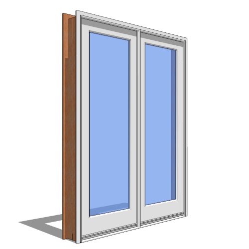 Premium Series™ Door Revit Object: Outswing Door (2 1/4" Panel) - 2 Panel