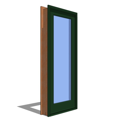 Signature Series™ Door Revit Object: Outswing Hinged Doors - 1 Panel