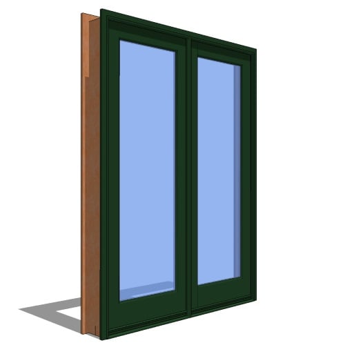 Signature Series™ Door Revit Object: Outswing Hinged Doors - 2 Panel