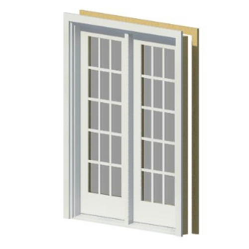 Pinnacle Clad Swinging Patio Door - CADdetails