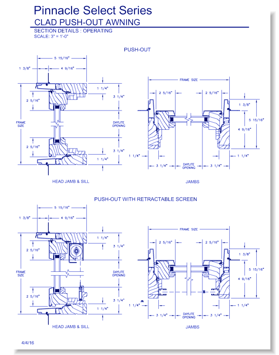 Pinnacle Select Awning: Section Details
