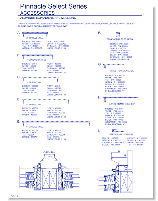 Pinnacle Select Accessories: Parts