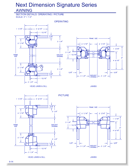 Next Dimension Signature Awning: Section Details
