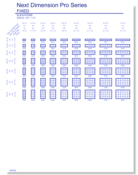 Next Dimension Pro Fixed: Elevations
