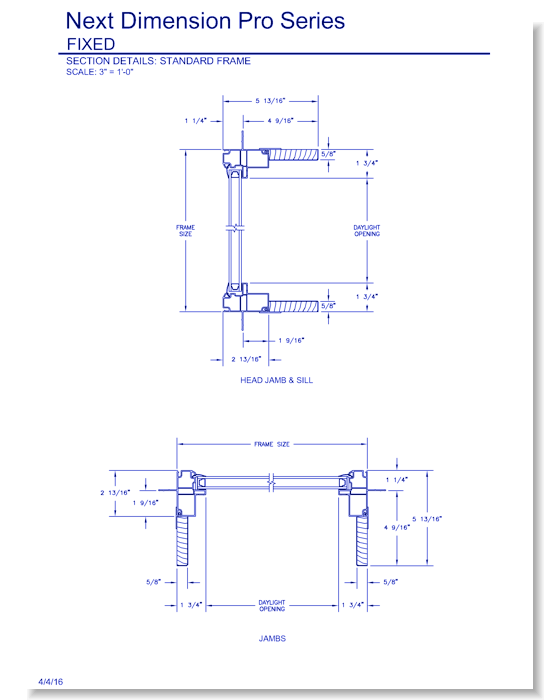 Next Dimension Pro Fixed: Section Details