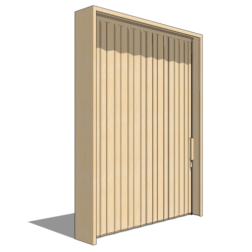 CAD Drawings BIM Models Woodfold Series 740: Alumifold Accordion Folding Door