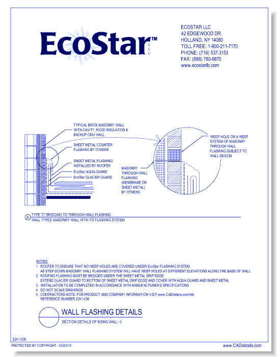 Section Details Of Rising Wall - 3