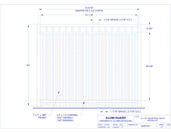 6' Industrial Manchester 60" Royale (I6A603S0-1)