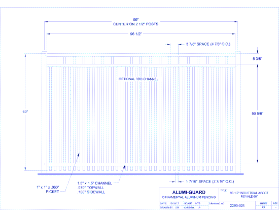 8' Industrial Manchester 60" Royale (I8A603S0-1)