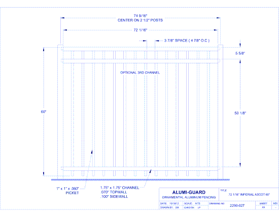 6' Imperial Manchester 60" (IM6A603S)