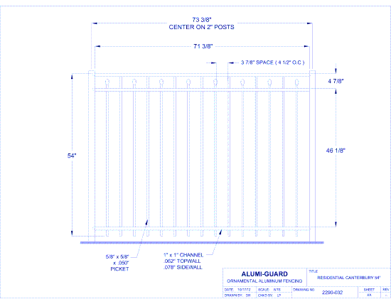 Residential Salem 54" (RC543S)