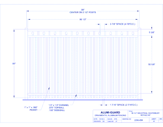 8' Industrial Salem 60" Royale (I8C603S0-1)
