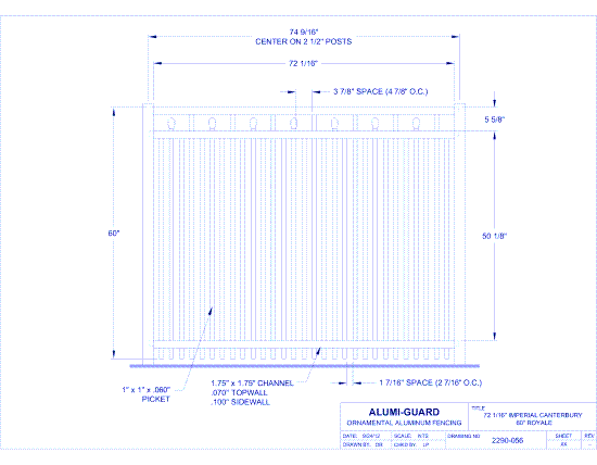 6' Imperial Salem 60" Royale (IM6C603S0-1)