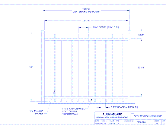 6' Imperial Lexington 60" (IM6F603S)
