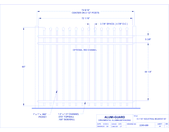 6' Industrial Newcastle 60" (I6B603S)