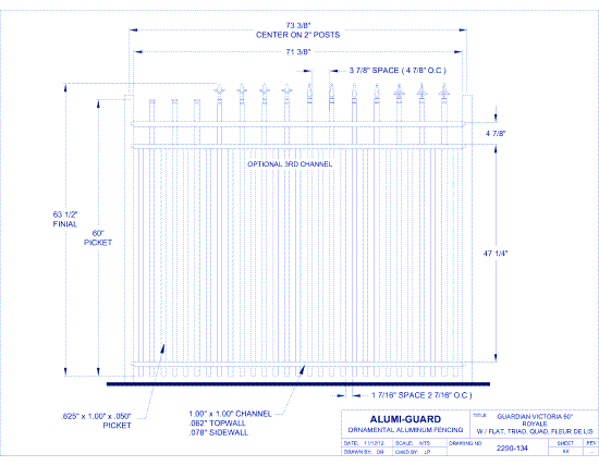Guardian Orleans 60" Royale (GV603S0-1-3)